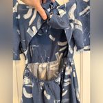 A New Day Blue and White Flutter Sleeve Sundress Size Small Photo 9