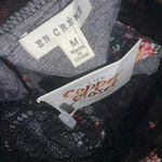 Lulus Floral lace trim peplum blouse Photo 2