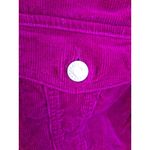 Geoffrey Beene Sport Women's Magenta Corduroy Button Up Jacket Size 8 Stretch Purple Photo 3