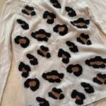 Ella Moss Leopard Spot Sweater Sz Medium with Zip Photo 1