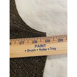 Carmen Marc Valvo Scalloped Hem Beaded Open Knit Cardigan and Tank Top Brown Photo 14