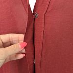 Isabel Marant  Maroon Red Burgundy Long Sleeve V-Neck Split Hem Tunic Dress sz M Photo 6