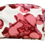 Liz Claiborne Small Pink and White Floral Makeup Bag Photo 8