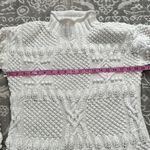 Vintage Yarnworks: Bubbleknit White Turtleneck Sweater Photo 2