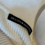 Brandy Melville White Ribbed Long Sleeve Photo 5