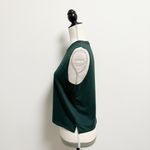 Lovers Of Hyoumanity Green Ivory Hustle Print Workout Boxy Muscle Tank Top Small Photo 1