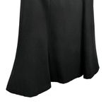 CHAPS  Black Wool Blend A-Line Skirt 12 Side Zip Lined Classic Modest Religious Photo 2