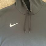 Nike Sweatshirt Unisex Drawstring Hoodie, Dri-Fit Gray and Black Photo 4