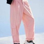 Free People Movement FP Movement Mesmerize Me Cargo Pants barrel dance low rise neon peach dance cuff Photo 4