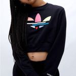 Adidas Originals Shattered Trefoil cropped sweatshirt Black Photo 7