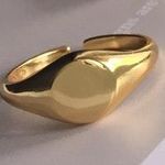 Gold Signet Ring/Classic Signet Ring Photo 0