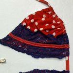 Beach Bunny ‎ Red Navy Polka Dot Bikini Top Photo 2