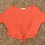 Hippie Rose  knot button detail crop top Photo 1