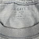 Brandy Melville  - Cropped Los Angeles Tee in Blueish Gray Photo 1