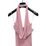 New Aya Muse Edo Halterneck Draped Maxi Dress S Light Pink Photo 3