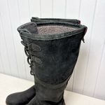 UGG  Elsa Waterproof Fleece Lined Rain Black Lace Up Women's Boots Size‎ 10 Photo 4