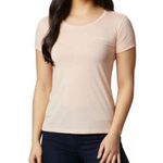 Columbia Lava Lake II Peach Short Sleeve Omni Wick Stretch Tee Hiking Urban XL Photo 0