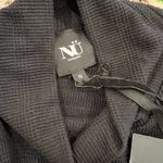 NU Denmark Black Ribbed Turtleneck Wrap Top with Cut Outs long sleeve NWT Photo 6