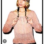 The Limited  ON OFF SHOULDER PINK‎ ROSE TEA FLOWER PRINT BLOUSE TOP S Photo 0