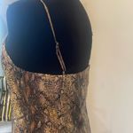 Snakeskin slip dress sequined sexy mini Gold Photo 1