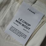J Brand NWT Frame Le Crop Mini Boot in Multi White Ecru Bootcut Stretch Jeans 24 $265 Photo 6