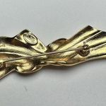 Trifari Napier /  Lot Of 2 Signed Gold Tone Metal Brooch Pin Photo 6