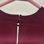 Soho  Deep Burgundy Ruffle Sleeve Blouse Photo 5