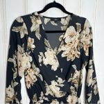 Lulus Prairie Daydream Washed Floral Print Romper 887 Blue Photo 5