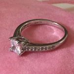 Princess Ring, Size 8 Silver Photo 3