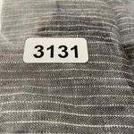 Sundance Women's 12 Petite Andover Navy and White Striped Wide Leg Linen Pants Photo 9