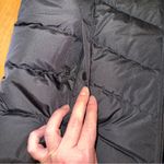 Lands' End  Medium petite classic black zip‎ up puffer vest layer, winter, fall Photo 2