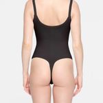 SKIMS Black Cotton Scoop Neck Bodysuit S Photo 2
