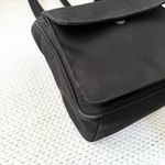 Kenneth Cole  Reaction Y2K Black Nylon Front Flap Pocket Square Shoulder Tote Bag Photo 5