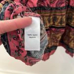 Maurice's Paisley High Low Faux Wrap V Neck Boho Midi Dress Size Small Photo 8