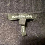 Marissa Webb Black Turtleneck Oversized Balloon Sleeve Sweater Size L Photo 5