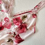 Vintage California Dynasty Slip Dress M Night Gown Fairy Y2K Floral‎ Slinky Pink Size M Photo 2