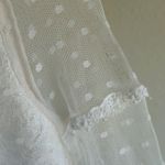 Alexis  Elize‎ White Lace Midi Dress Long Sleeve Size Medium Bridal Photo 12