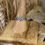 Sterling silver Om Ring Size 9 3/4 Silver Photo 2