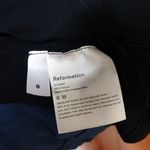 Reformation Pants Womens 8 Black Wide Leg High Rise Tie Belt Flowy Lined Boho Photo 3