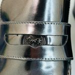 Coach  Heath Block Heel Penny Loafer Mirror Metallic Leather size 9 EUC Photo 4