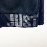 Nike Black Cropped Long Sleeves Kangaroo Pocket ‘Just Do It’ Sweatshirt, XS Photo 4