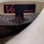 T/O Geometric Aztec Sweater Dress Large L Photo 7