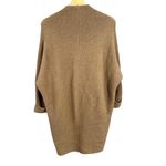 Brochu Walker Alpaca Wool Blend Open Front Draped Cardigan Sweater Brown OS Photo 3