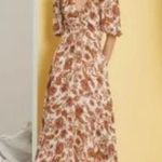 💕NICHOLAS💕 Printed Danielle Dress ~ Ivory Paisley Floral Print US 12 Crepe Photo 0