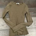 Urban Outfitters NWOT  uo tyler ribbed green long sleeve tee t shirt small s Photo 0