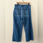 Loft Sailor High Rise Wide Leg Crop Jeans in Vintage Indigo Blue Patch Pocket Size 12 Photo 3