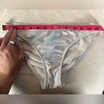 Xhilaration White Purple Blue Tie Dye Bikini Bottoms Medium Photo 5