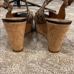 Coach  FERRY sling back peep toe heels with signature monogram and buckles Photo 6