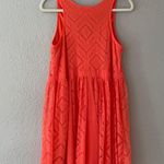 Umgee Boho Salmon Pink Flowy Lace Summer Dress - Size Large Photo 7