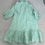 Free People Elora Mini Dress ruffle bubble hem collared cottage core mint green Photo 8